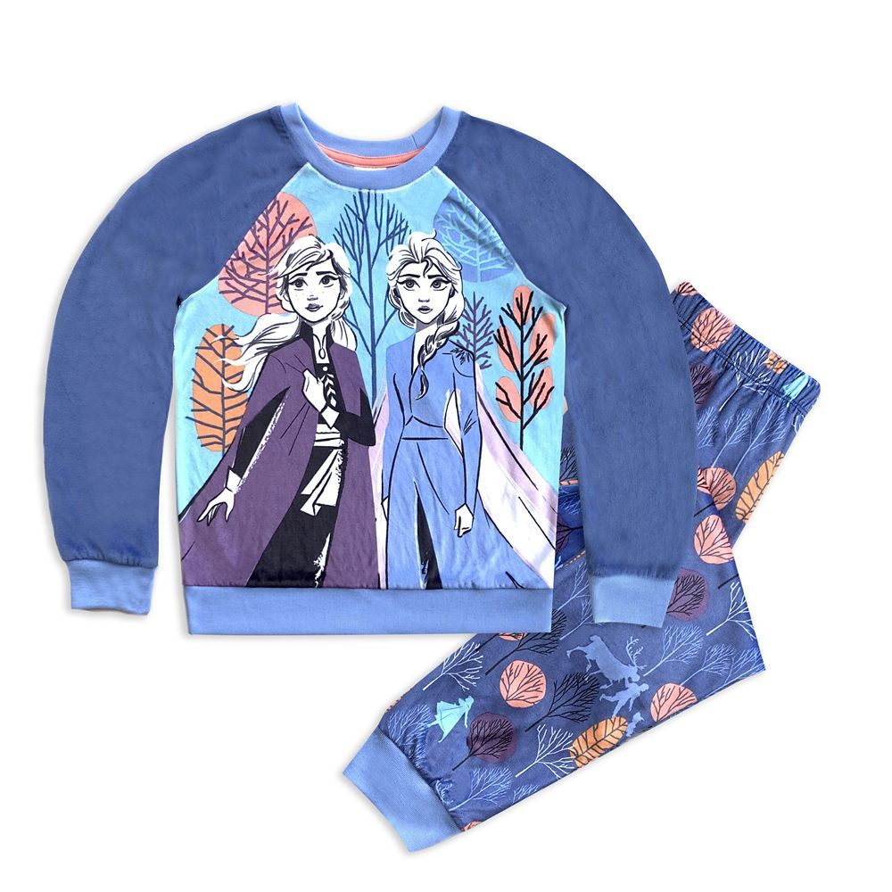 Elsa and Anna Velour Pajama Set for Girls – Frozen 2 | Disney Store
