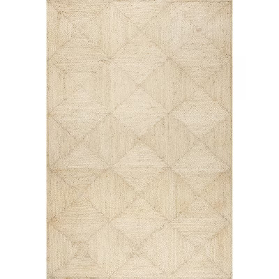 Lauren Liess x Rugs USA - Juniper Tiled Jute Area Rug, 10' x 14', Ivory | Target