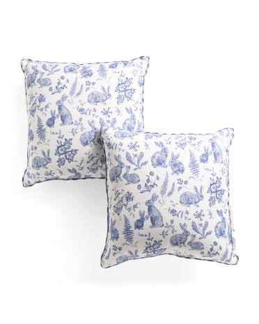 20x20 Set Of 2  Blair Bunnies Pillows | TJ Maxx