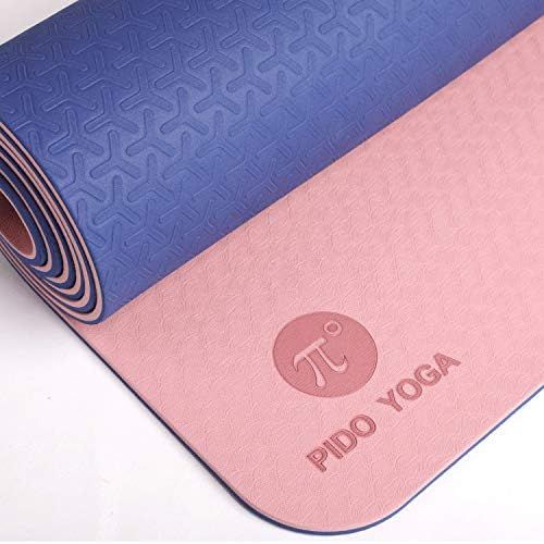 Pido Yoga Mat - 1/4 & 1/3 Inch Extra Thick Non Slip Yoga Mat for Women & Men Eco Friendly TPE Fit... | Amazon (US)