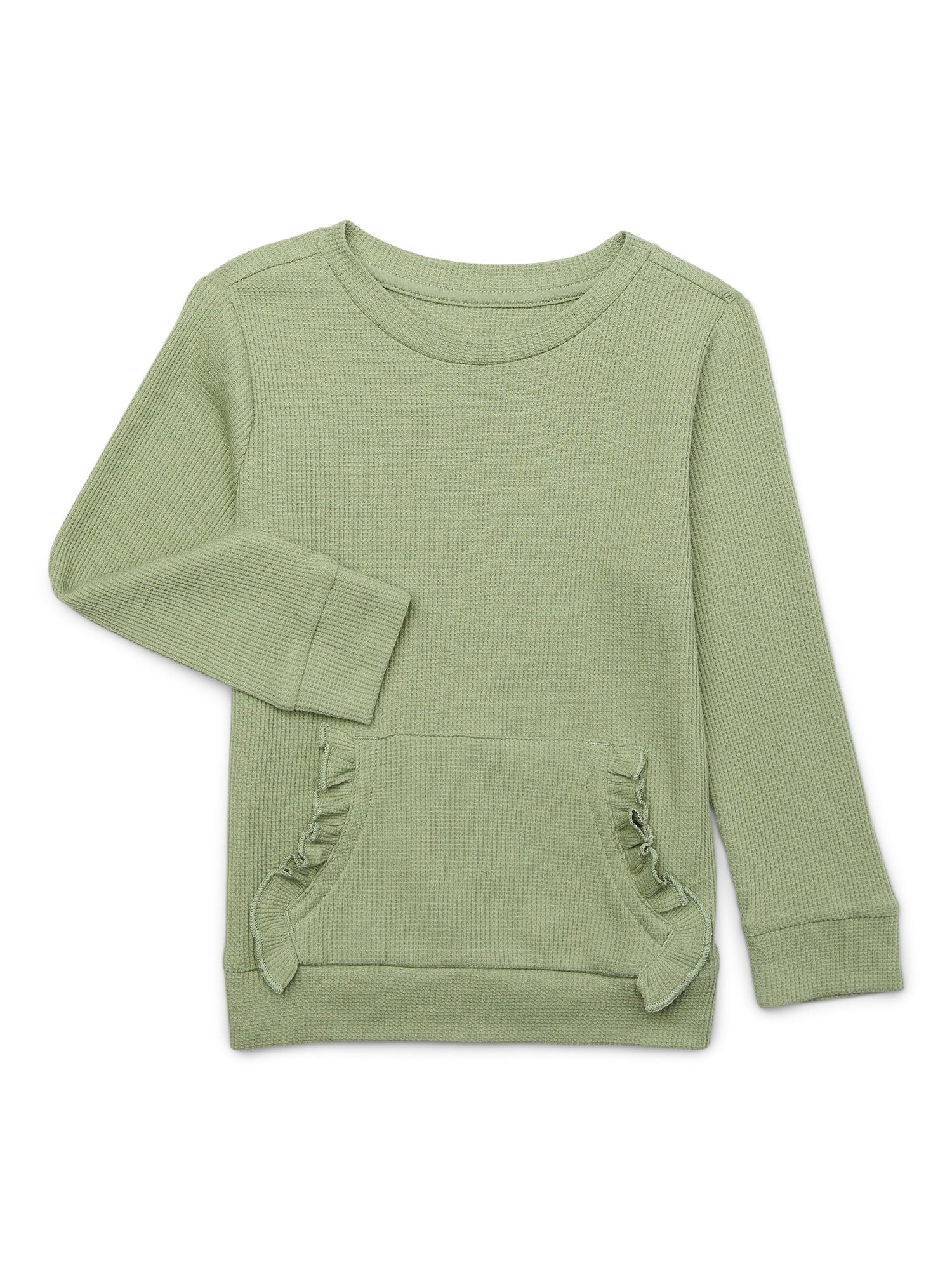 Garanimals Toddler Girl Long Sleeve Print Thermal Top, Sizes 18M-5T | Walmart (US)