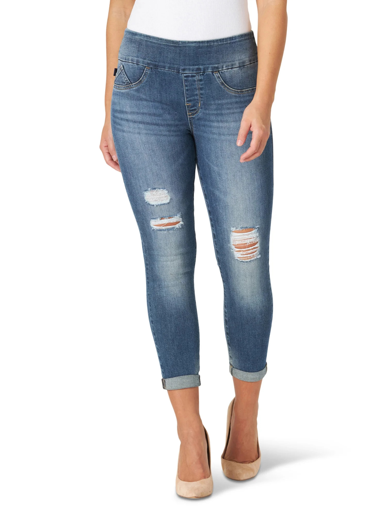 Rock & Republic Women's Denim Rx Fever Pull On Capri Legging | Walmart (US)
