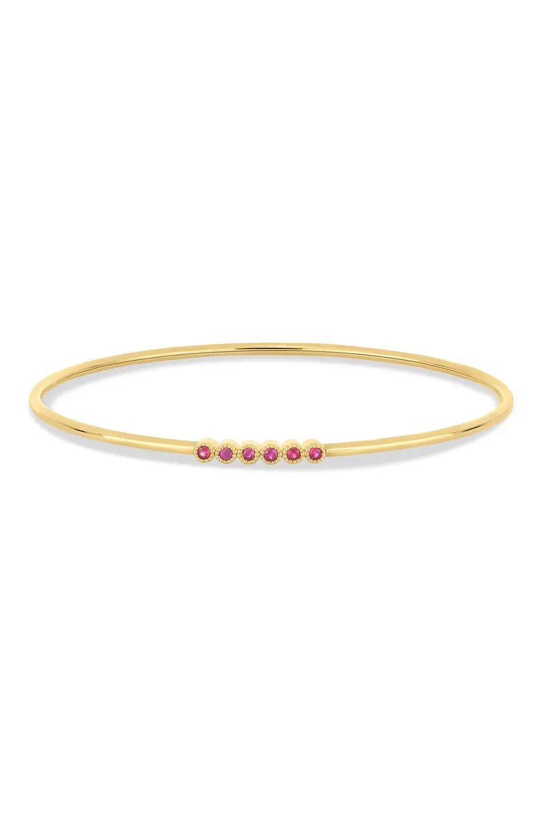18K Gold El Mar Gemstone Bangle Bracelet (Online Trunk Show) (Women) | Nordstrom | Nordstrom