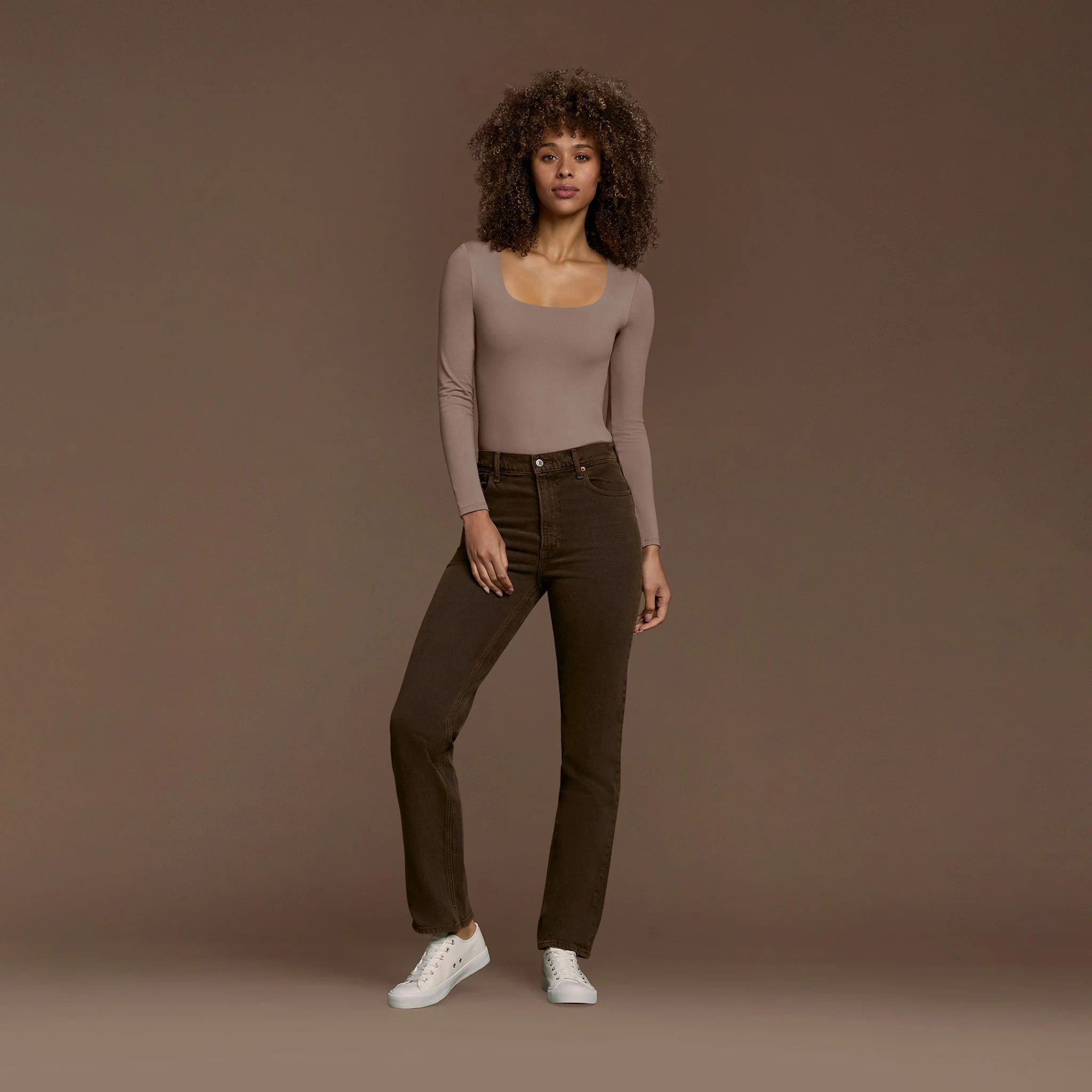 Women's Square Neck Bodysuit | nuuds