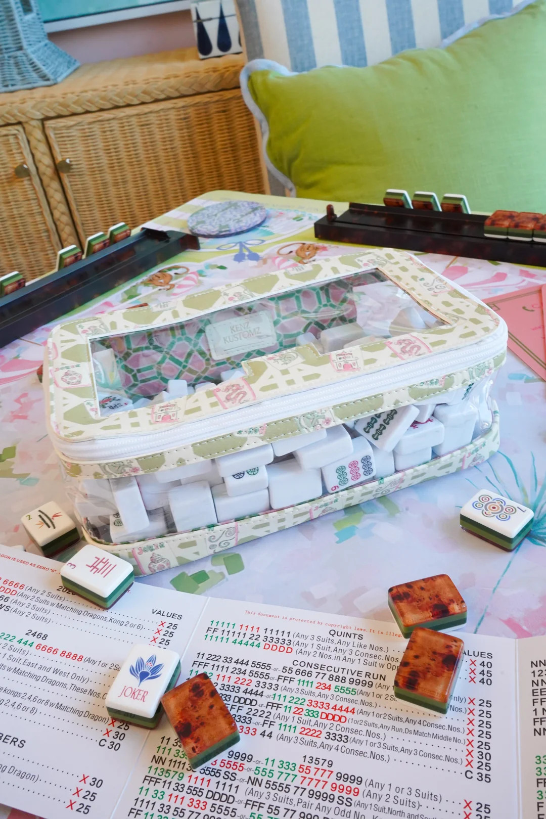 Mahjong Tile Storage Bag | KenzKustomz