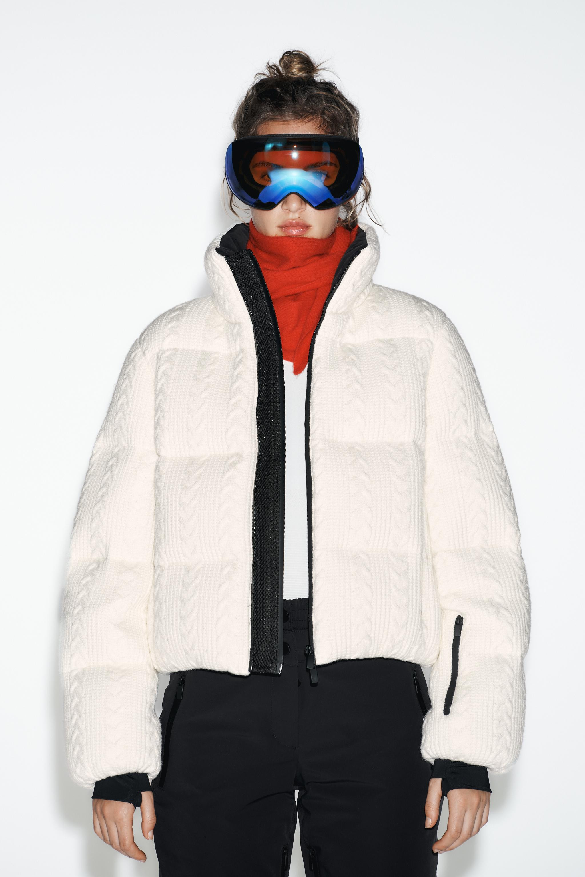 SHEARLING PUFFER JACKET HEIQ XREFLEX™ RECCO® TECHNOLOGY SKI COLLECTION | Zara US