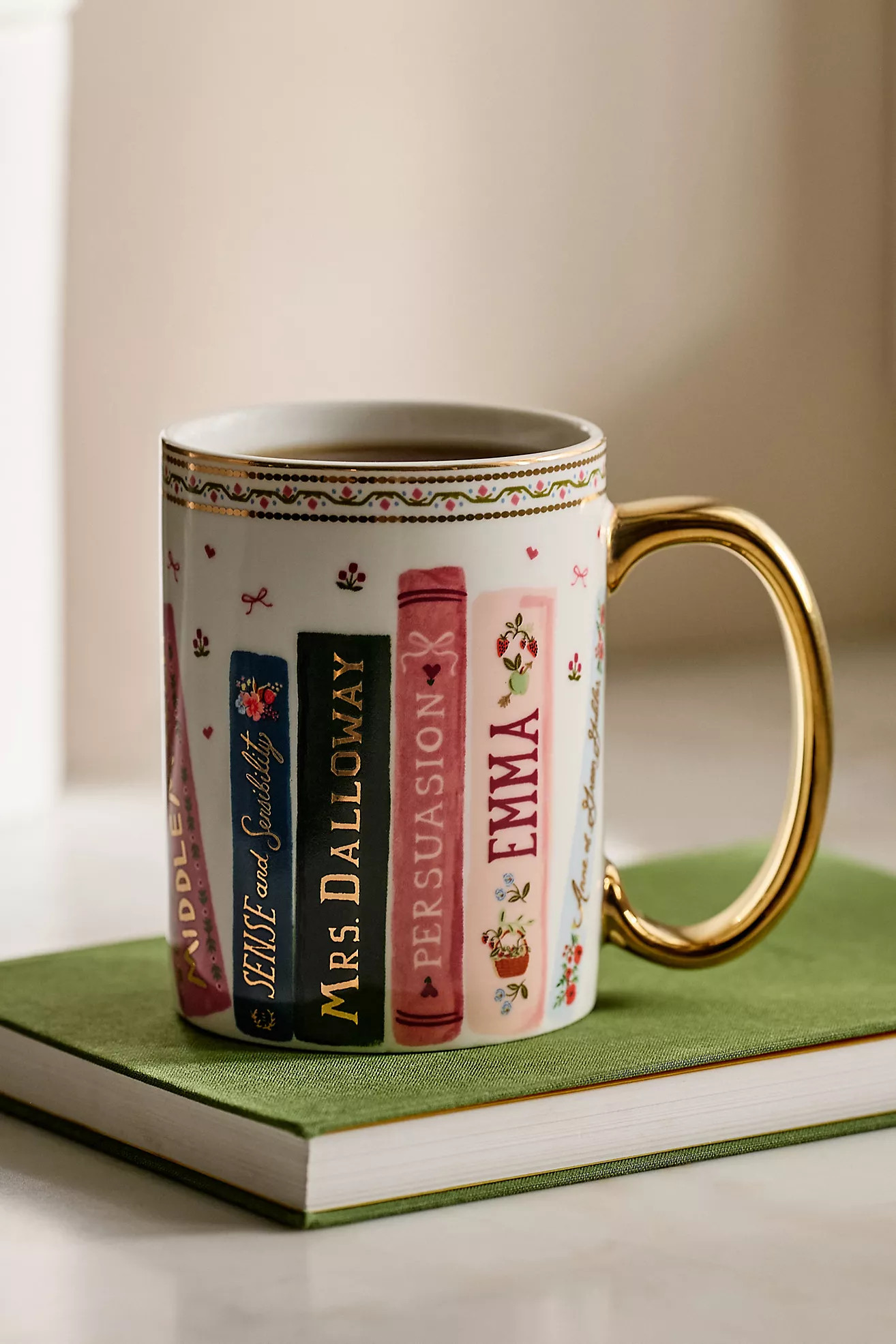 Rifle Paper Co. Porcelain Book Mug | Anthropologie (US)