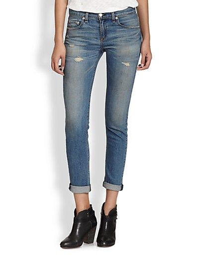 Dre Distressed Skinny Jeans | Saks Fifth Avenue