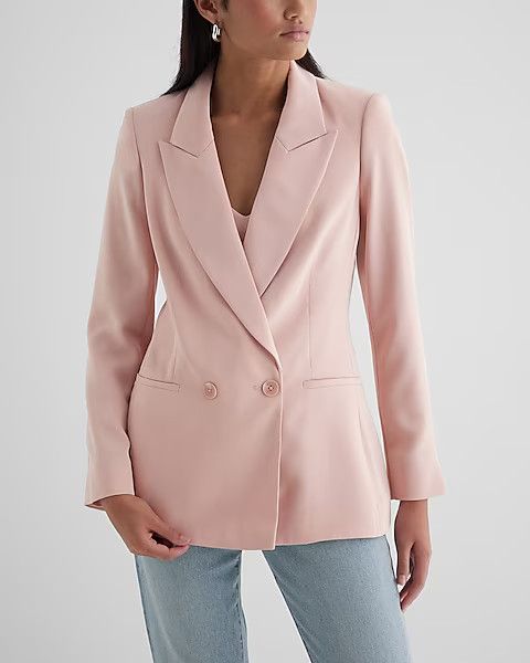 Double Breasted 27" Blazer | Express