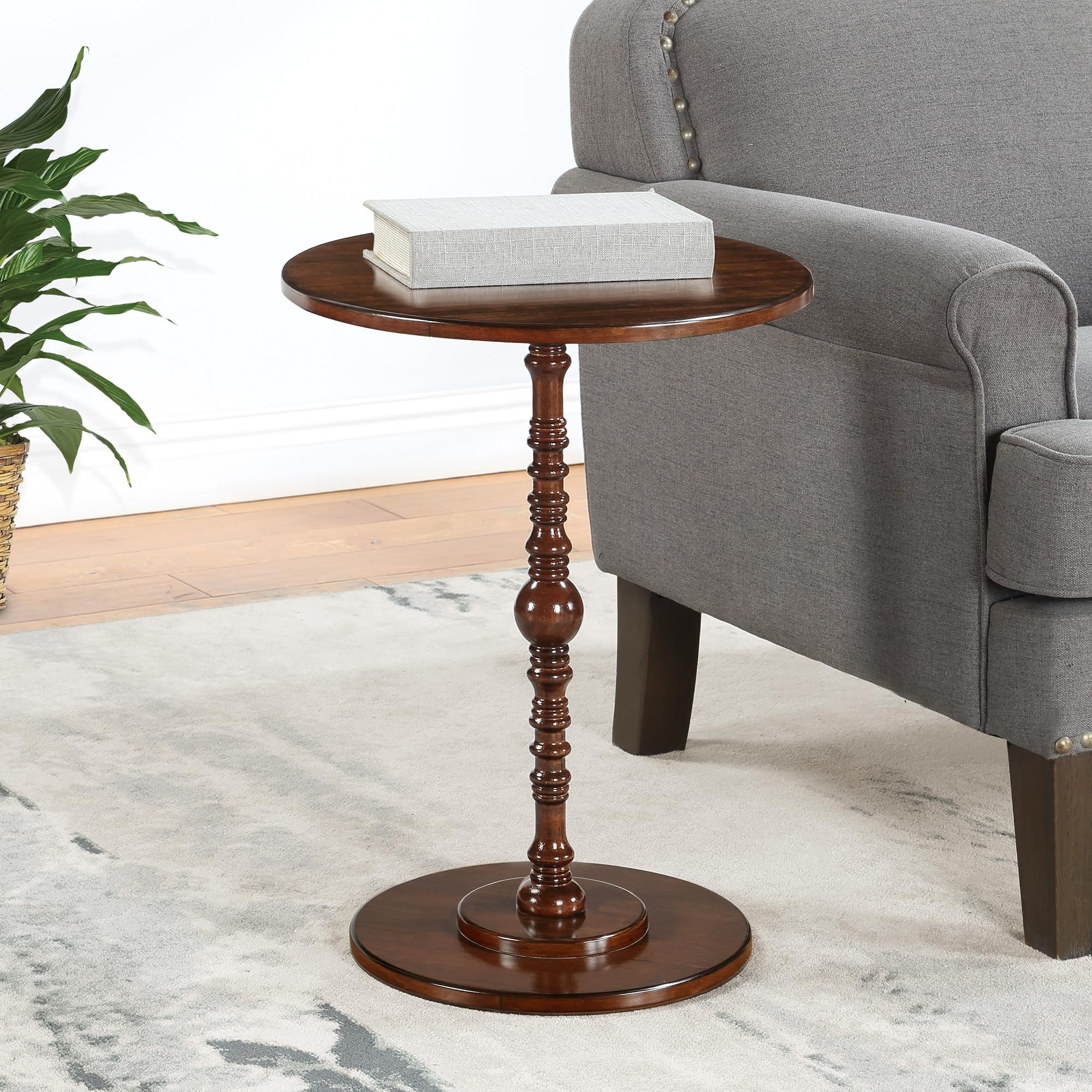 Convenience Concepts Classic Accents Sanibel Beach Spindle Table 17.75" - Traditional Round for L... | Amazon (US)