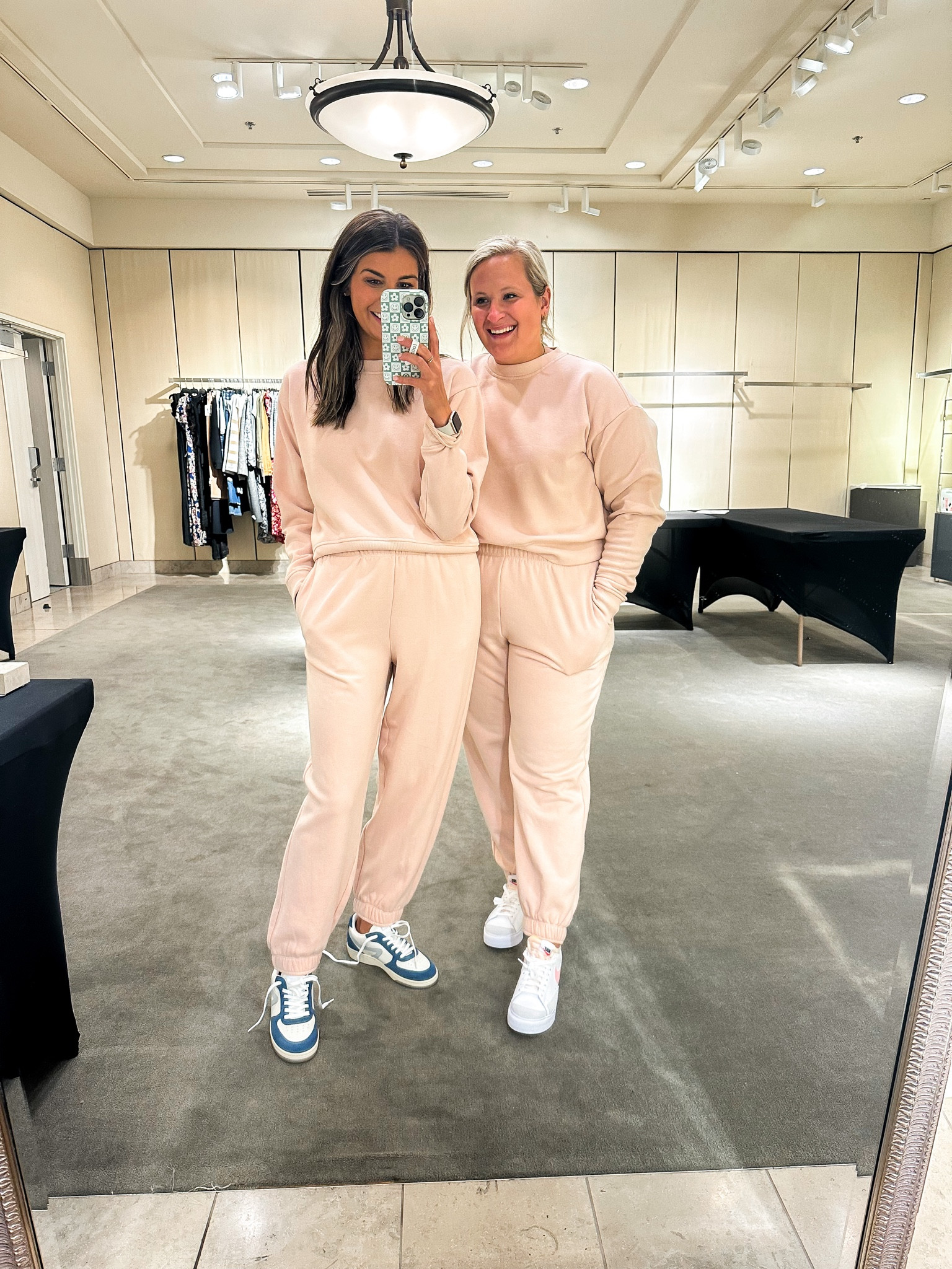 This Zella matching set from the Nordstrom sale is so good! Jamie is in a large in both and I am in a small

#LTKxNSale