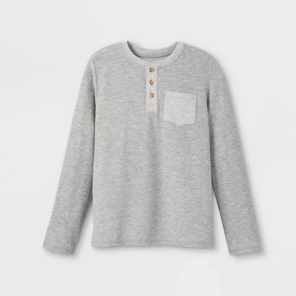 Boys' Double Knit Long Sleeve T-Shirt - Cat & Jack™ | Target