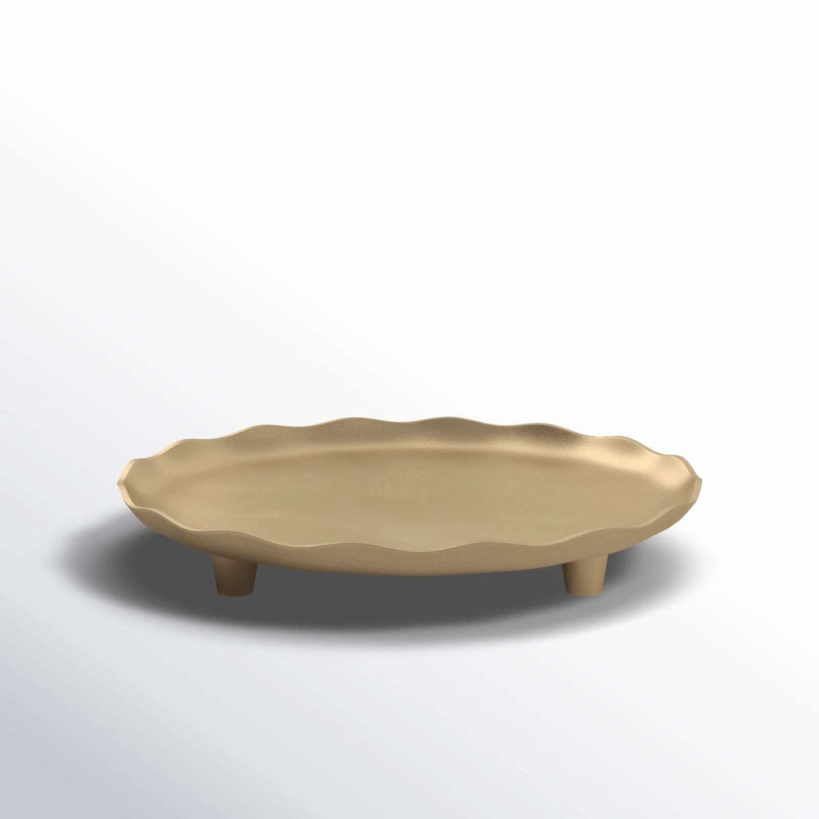Rory Round Metal Footed Tray | Birch Lane