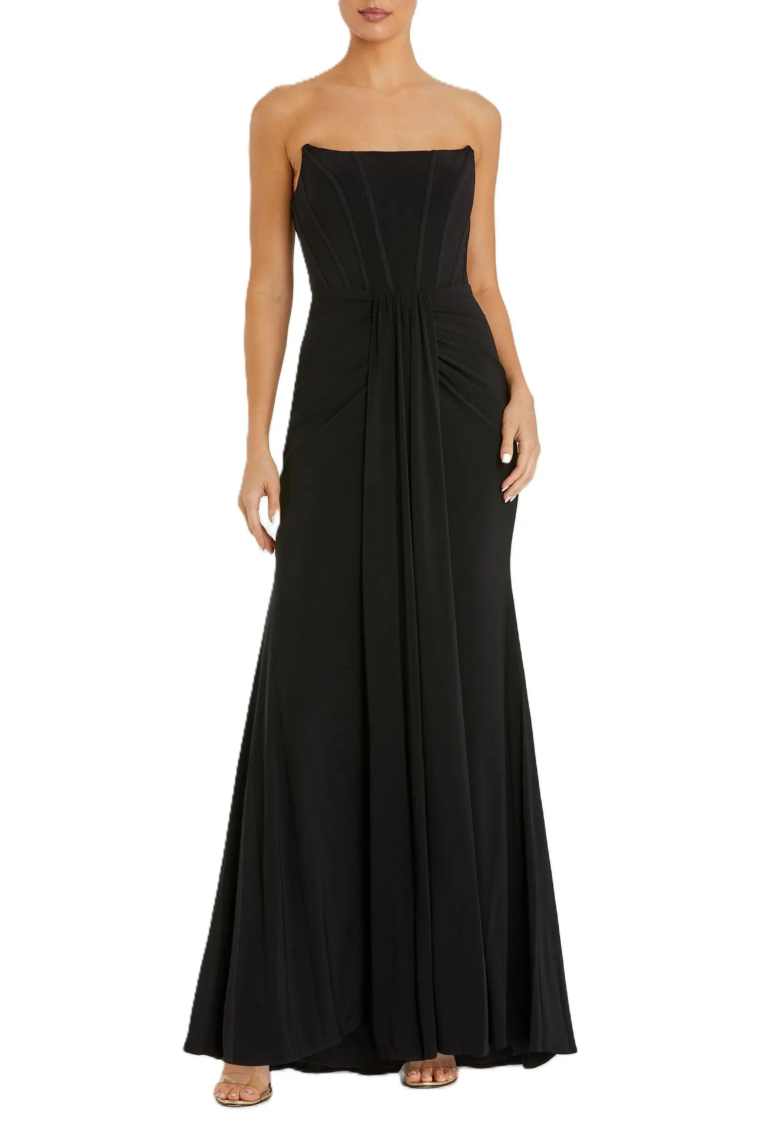 Mac Duggal Strapless Sweetheart Jersey Gown With Waist Detail (Women) | Nordstrom | Nordstrom