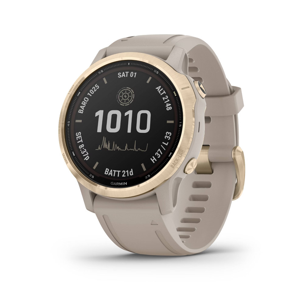 Garmin fenix 6S Pro Solar Light Gold with Light Sand Band | Target