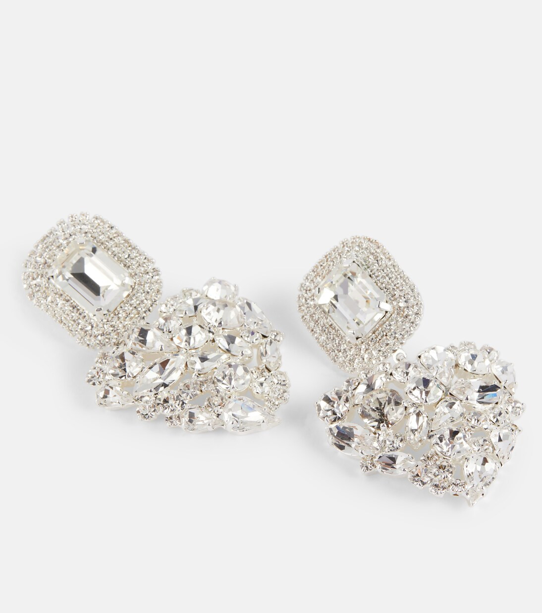 Crystal-embellished drop earrings | Mytheresa (US/CA)
