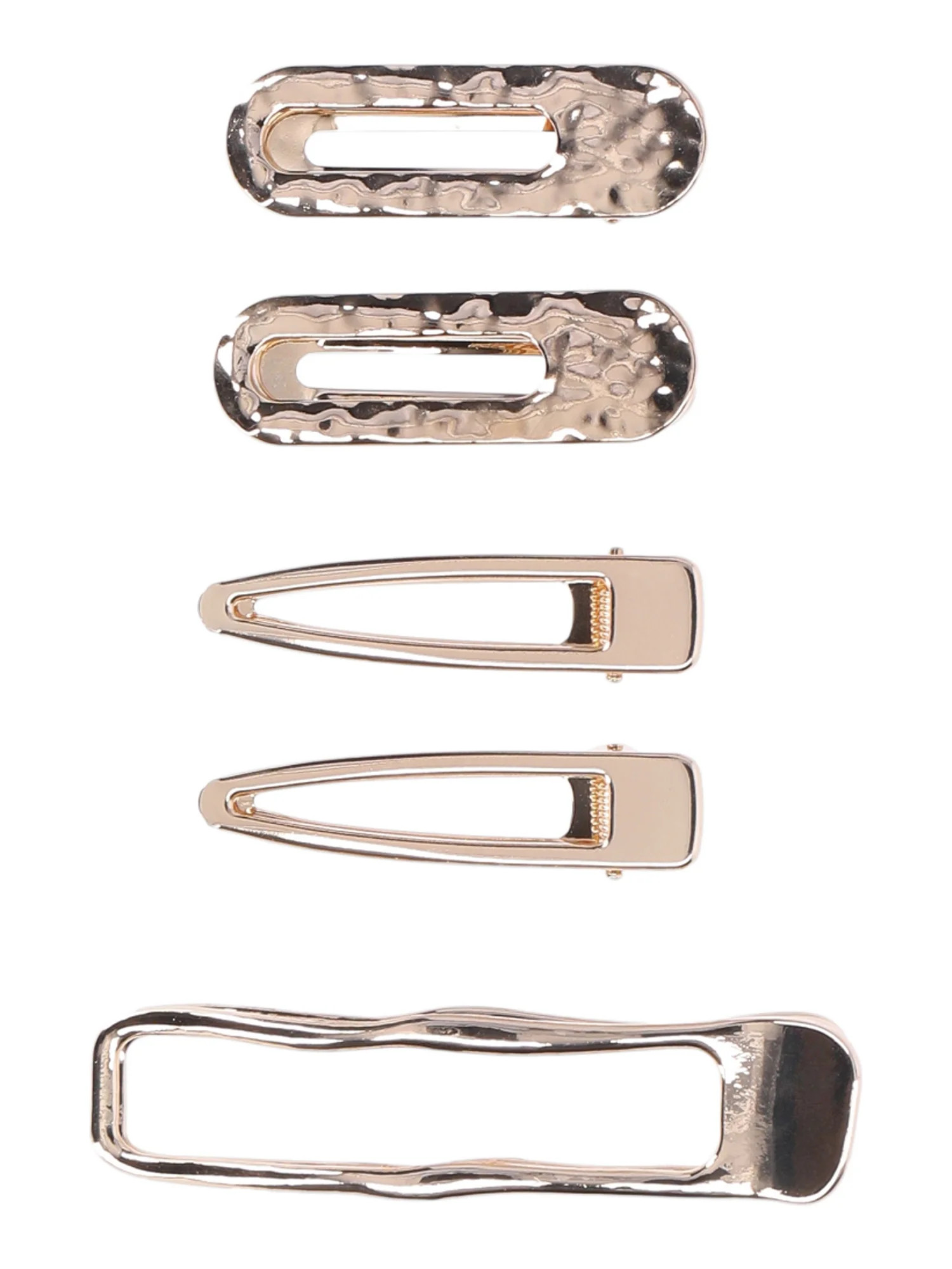 Time and Tru Women’s Hair Clip Set, 5 Pack, Gold-Tone | Walmart (US)