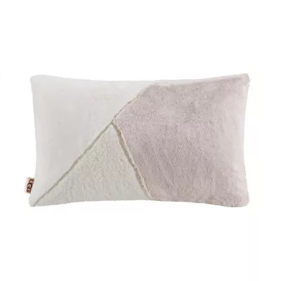 UGG® Outback Faux Fur and Sherpa Oblong Throw Pillow in Natural | Bed Bath & Beyond