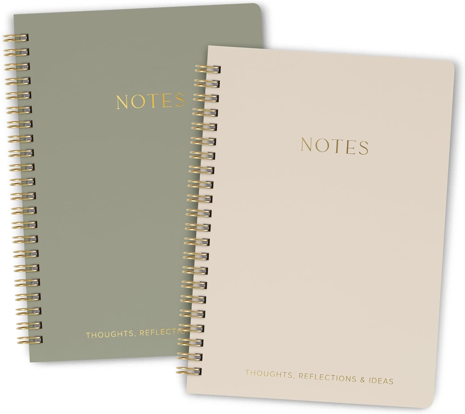 Aesthetic Spiral Notebook Set of 2 For Women and Men - Cute College Ruled 8x6 Bible Study Journal... | Amazon (US)