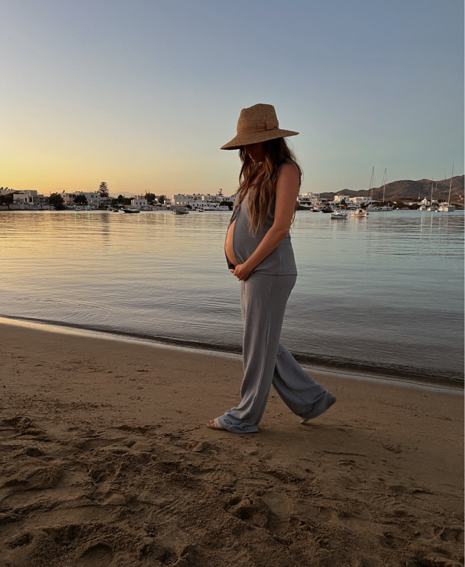 Bump friendly matching set I wore on our babymoon in Greece! 

#LTKBump #LTKTravel