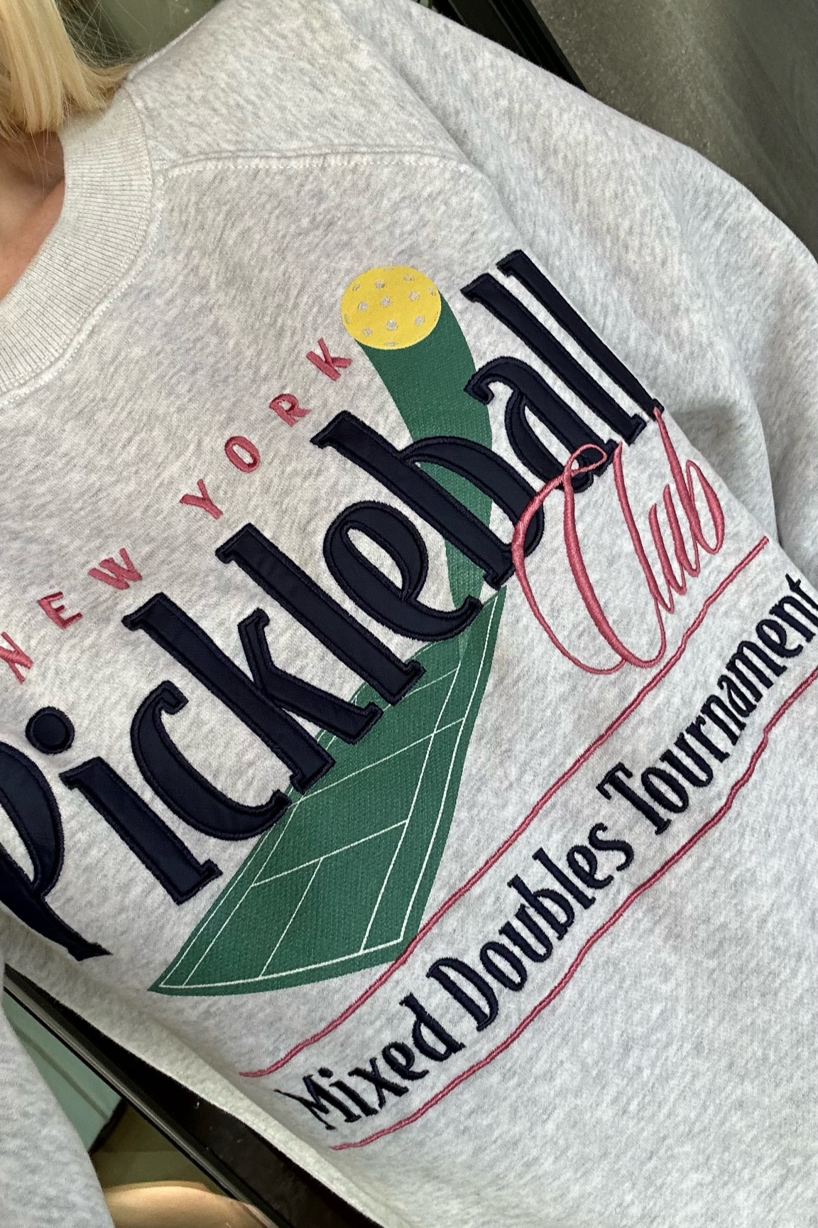 New fave pickleball crewneck from Abercrombie! Wearing XXS

#LTKSeasonal