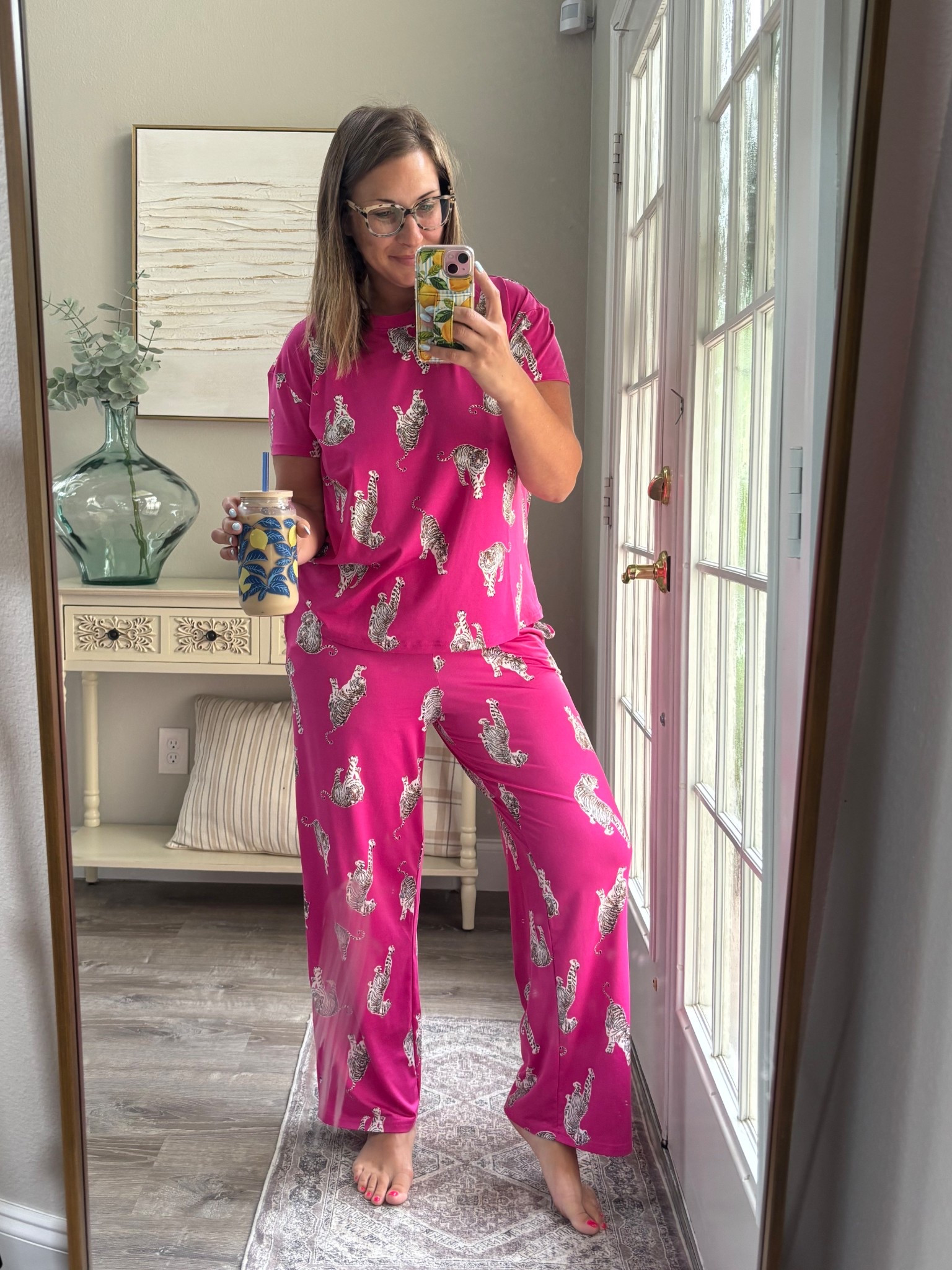 The best pajamas & this print is so cute 💗🐅

#LTKStyleTip #LTKFindsUnder50 #LTKSummerEdit