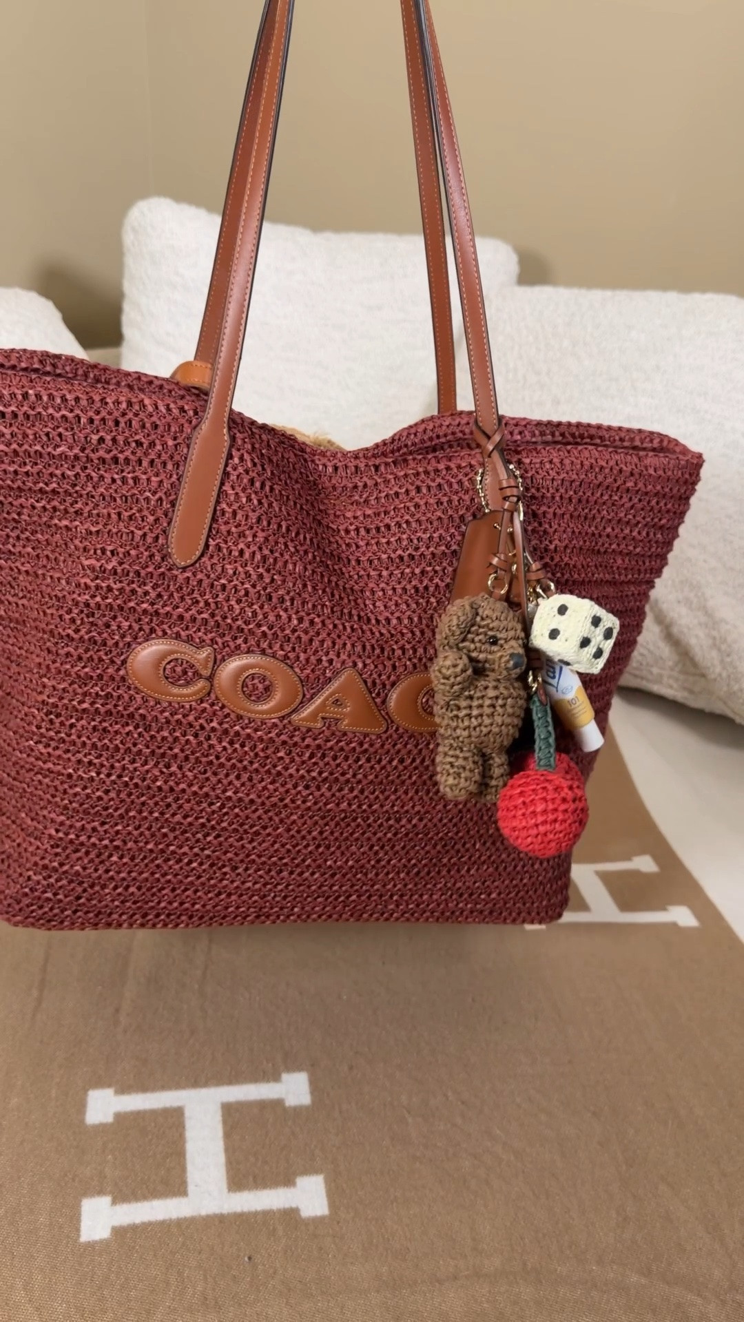 What fits in the straw City Tote?

Packing the new Coach outlet straw city tote for the pool and pretending it hasn’t been raining in ATL all week ☀️ thinking summer thoughts 

Felt bag insert
Shell quilted pouches from Amazon
Salt and stone ph balanced deodorant
Sol de Janeiro 62 body spray (summer in a bottle 😍)
DAE leave in conditioner to protect my hair from chlorine
Sol de janeiro 62 gel perfume. Has such good staying power!
Mackenzie Childs deranging wet brush
Vogue devil wears Prada 2 edition
Vacation whipped sunscreen (my absolute favorite)!
Vacation spritz spray on facial spf
Vacation orange gelee vintage inspired sunscreen gel
Waterproof playing cards 
Sunglasses
Tropical flower claw clip
Coconut scented touchland sanitizer
Magnetic phone umbrella
Quick dry sand resistant towel
The sleekest Amazon flip flops
Olipop Shirley temple
Insulated can koozie
Lanolips glazed donut gloss
Hat clip

#LTKSwim