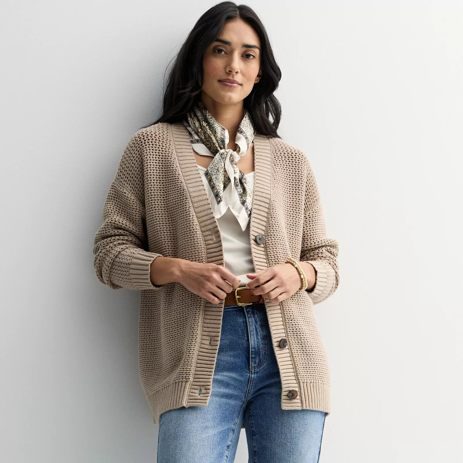 Women's Sonoma Goods For Life® Open Stitch Sweater Cardigan | Kohl's