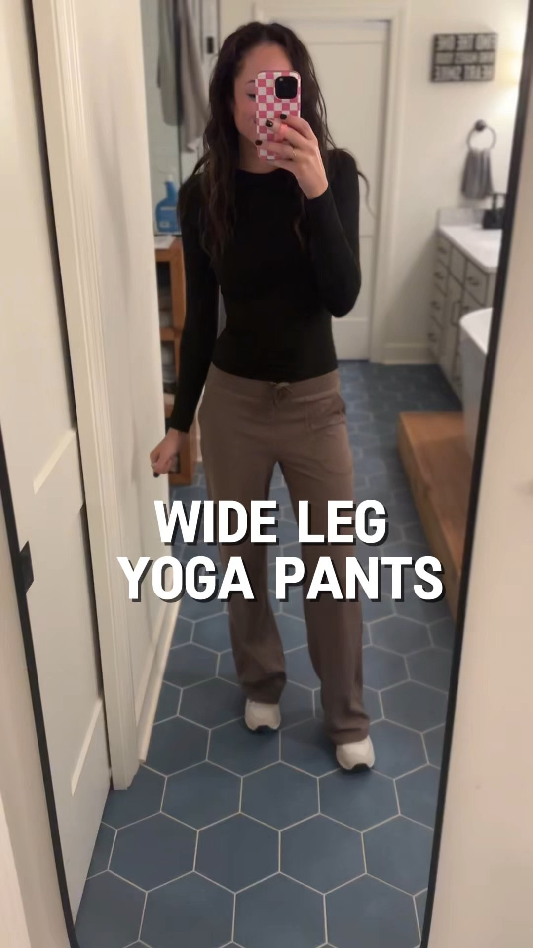 Wide leg yoga pants 🫶🏽 #widelegpants #momfashion #tallgirlapproved #loungepants 

#LTKStyleTip #LTKWatchNow #LTKMostLoved