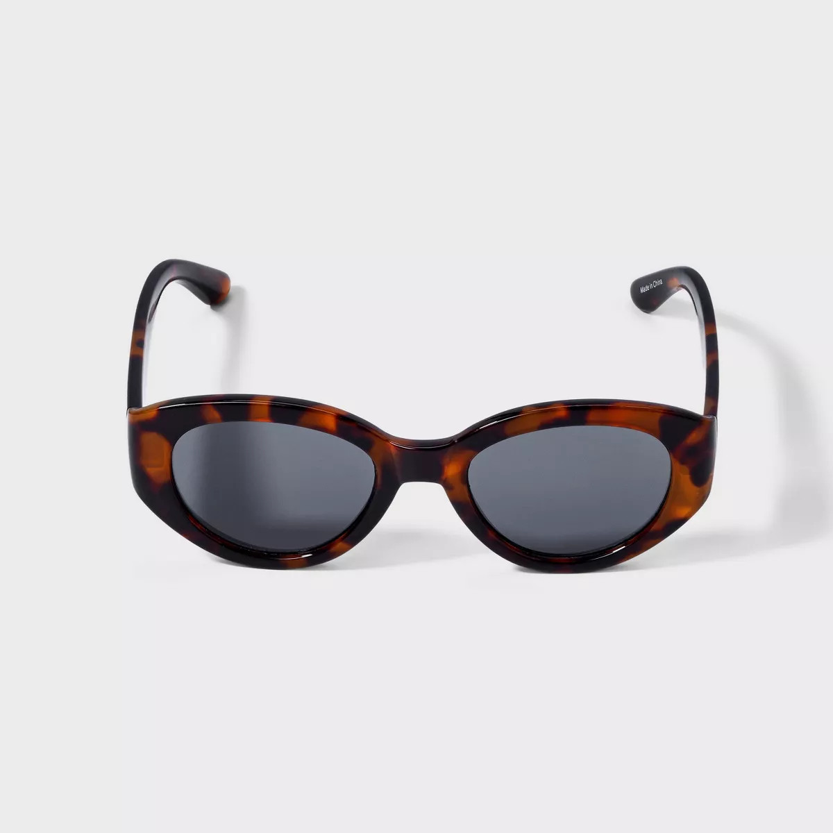 Women's Plastic Oval Tortoise Shell Sunglasses - A New Day™ Assorted Browns | Target