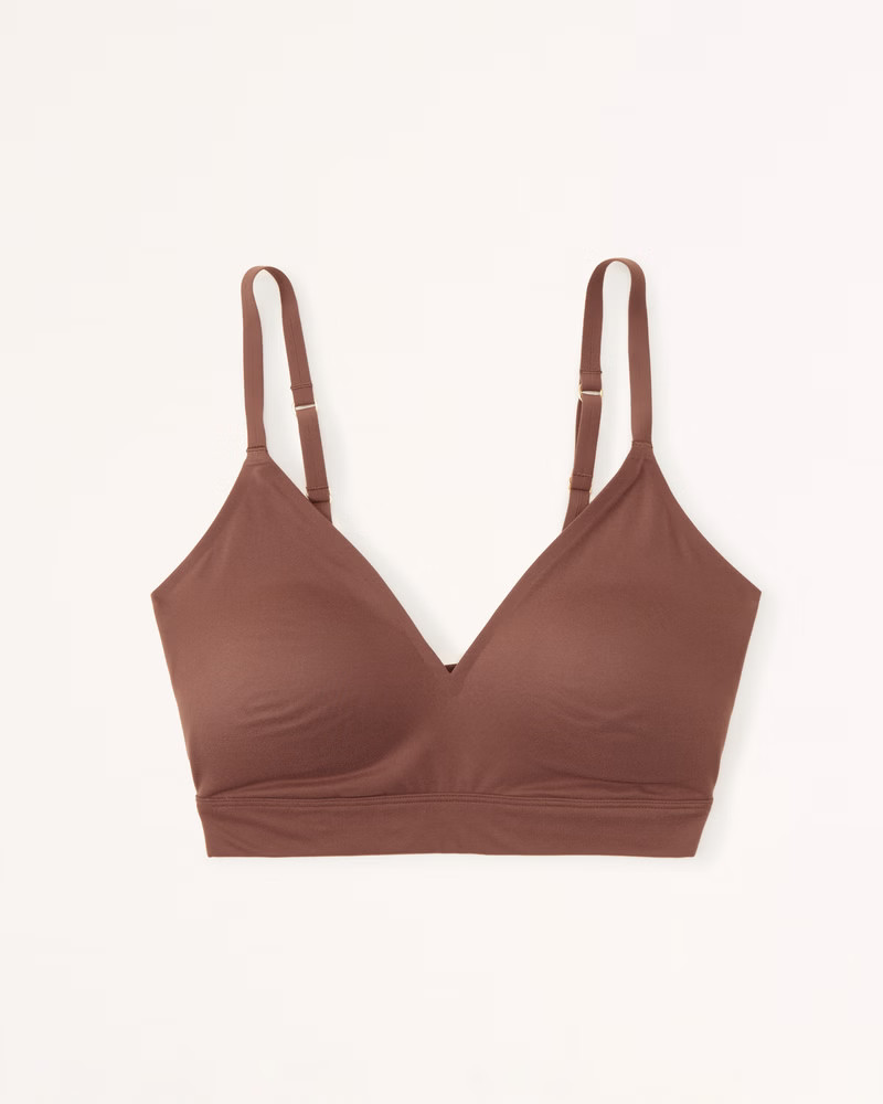 Curve Love Next to Naked V-Neck Bralette | Abercrombie & Fitch (US)