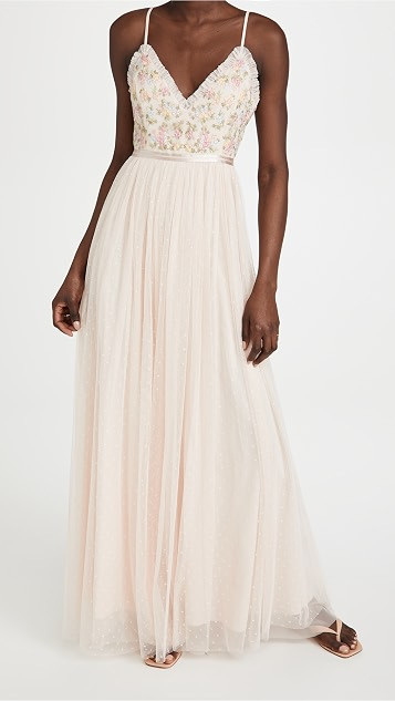 Emma Ditsy Bodice Cami Maxi Dress | Shopbop