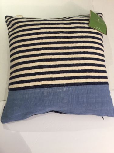 NWT Kate Spade Double Stripe Navy 20x20 Throw Pillow $85.00 + Free Shipping | eBay | eBay US