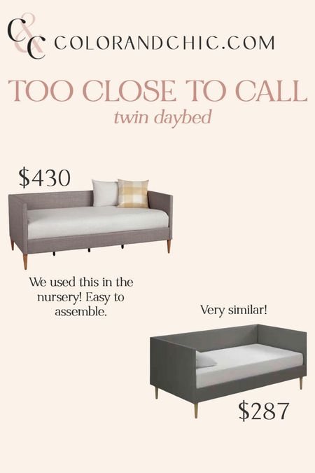 Daybed that is great for guests, nursery, and more! Both are easy to assemble and a good neutral color to match with anything 

#LTKhome #LTKstyletip