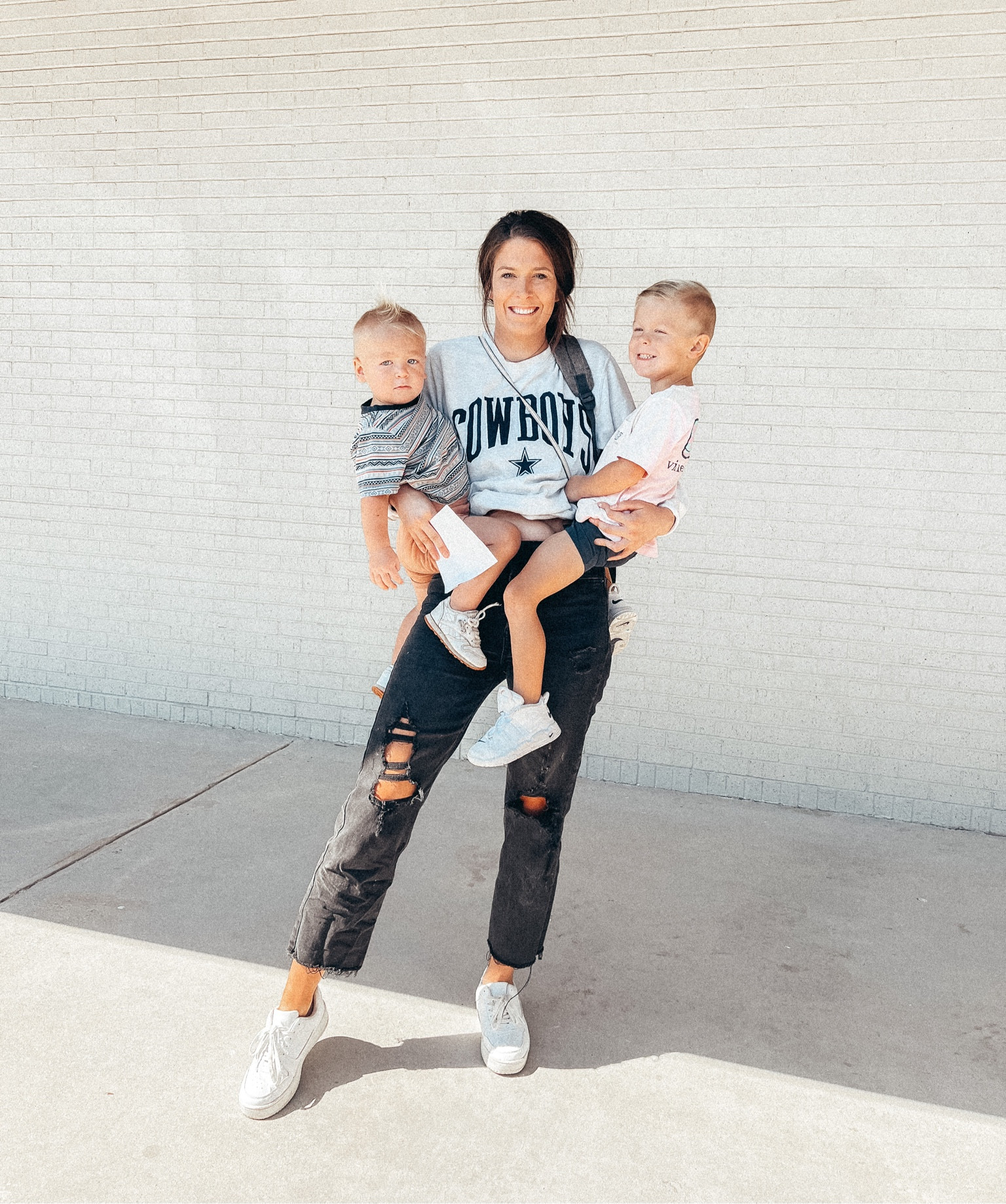 Cowboys outfit | target jeans | Walmart shoes 🤍💙

#LTKunder50 #LTKSeasonal #LTKfit