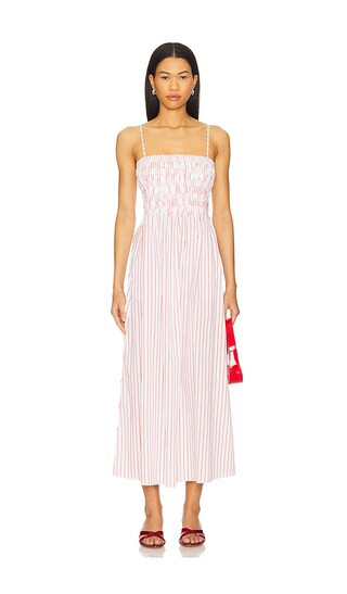 Bianca Dress in Ruby Stripe | Revolve Clothing (Global)
