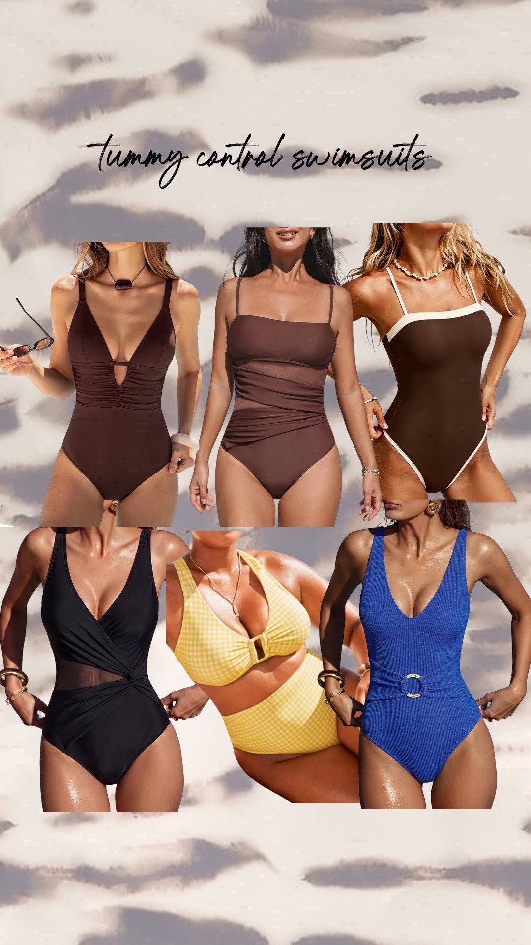 Tummy control swimsuits from Amazon, @Swimsuits For All and @Cupshe 

I own and love all of these in size XL

Thick tummy approved, one piece swimsuit, high waisted swimsuit, midsize, size 12, size 14, mom style, curvy outfit ￼