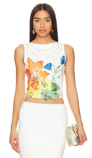 Runaway The Label Primrose Top in White. - size L | Revolve Clothing (Global)