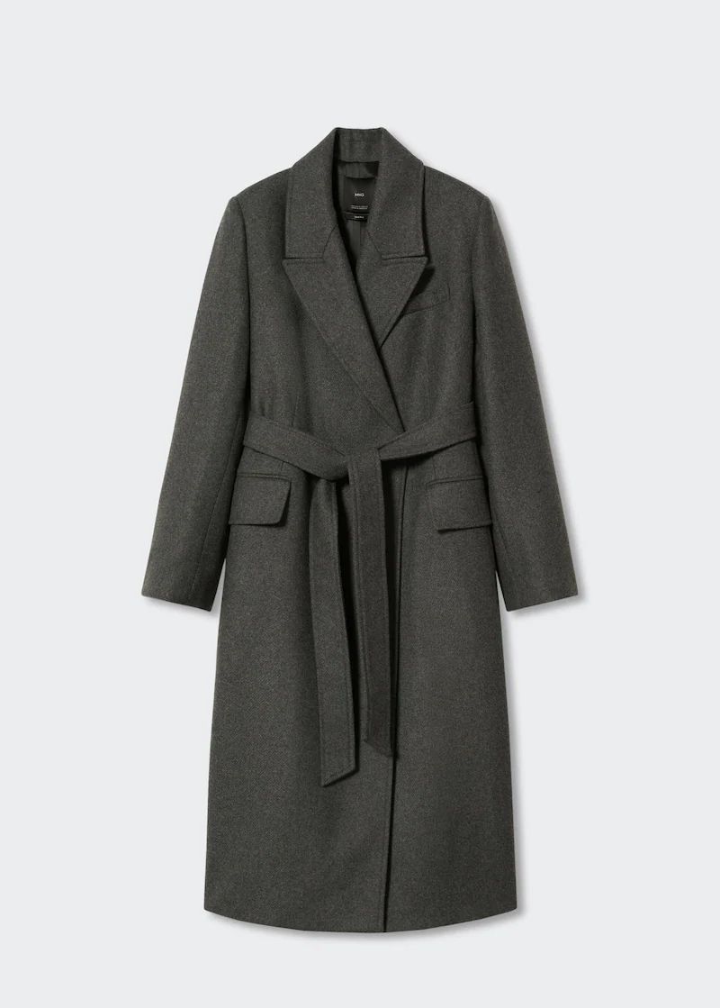 Long coat with lapels | MANGO (US)