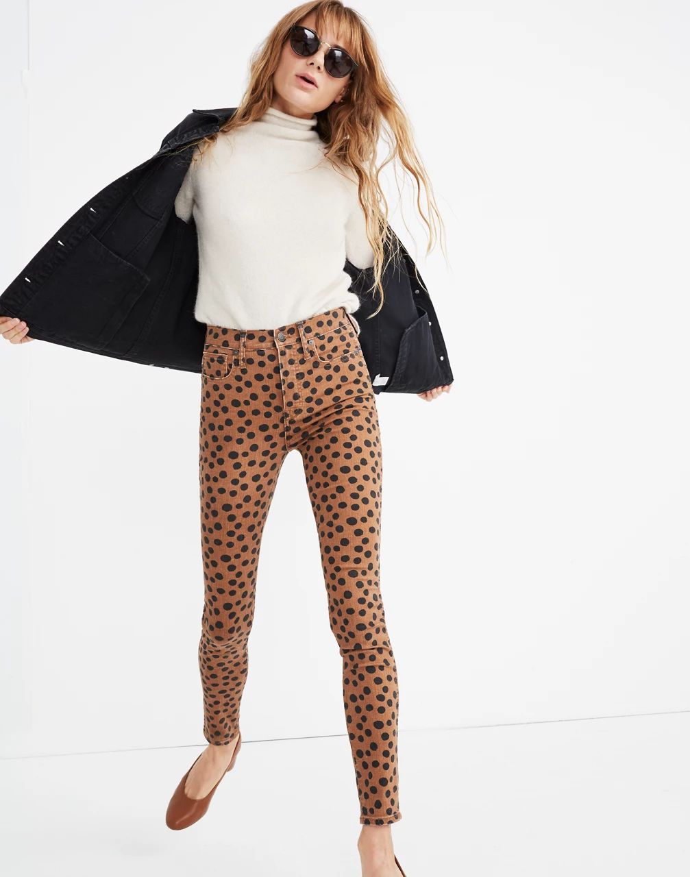 10" High-Rise Skinny Jeans in Leopard Dot | Madewell