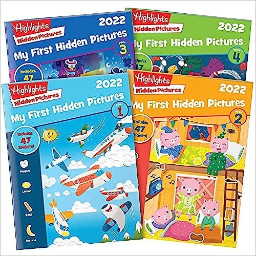Highlights My First Hidden Pictures 2022 Special Edition Activity Books for Kids Ages 3-6, 4-Pack... | Amazon (US)