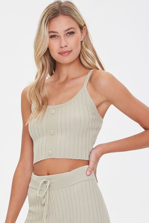 Sweater-Knit Cropped Cami | Forever 21 (US)