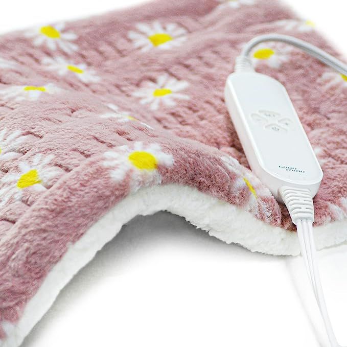 GOQOTOMO Flower Heating Pad for Back Pain Relief- 12" x 24"12 Heat Levels, 8 Timers Stay on, Mach... | Amazon (US)
