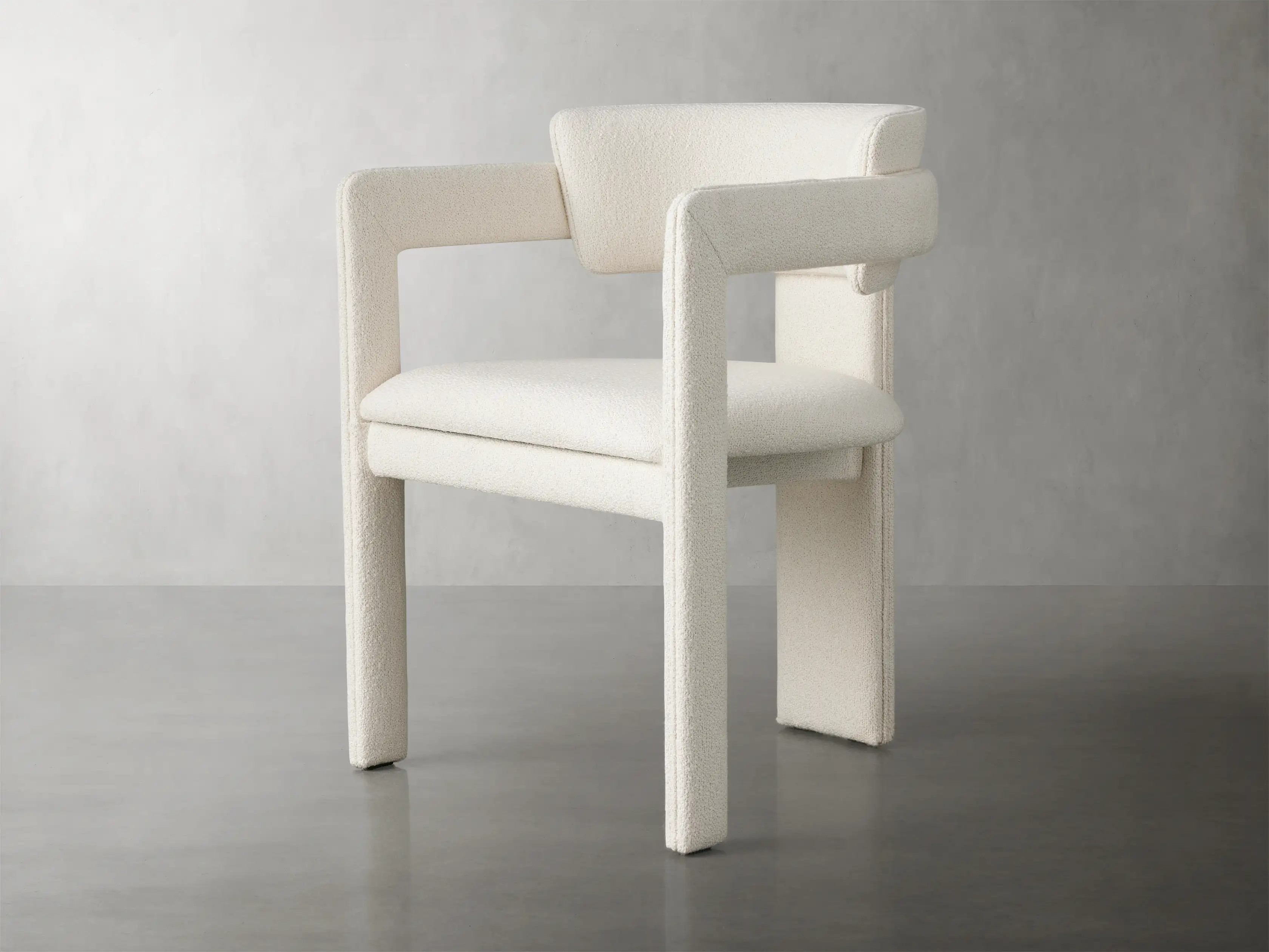 Rodin Upholstered Dining Arm Chair in Matera Cashmere | Arhaus