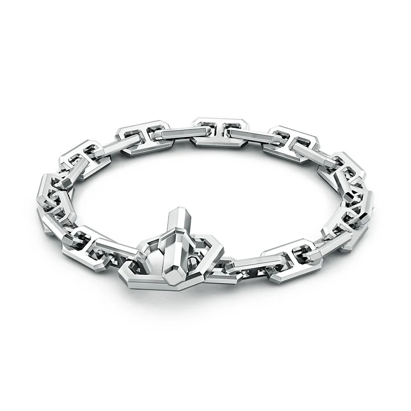 Men's Octagon Link Bracelet | Angara Inc.