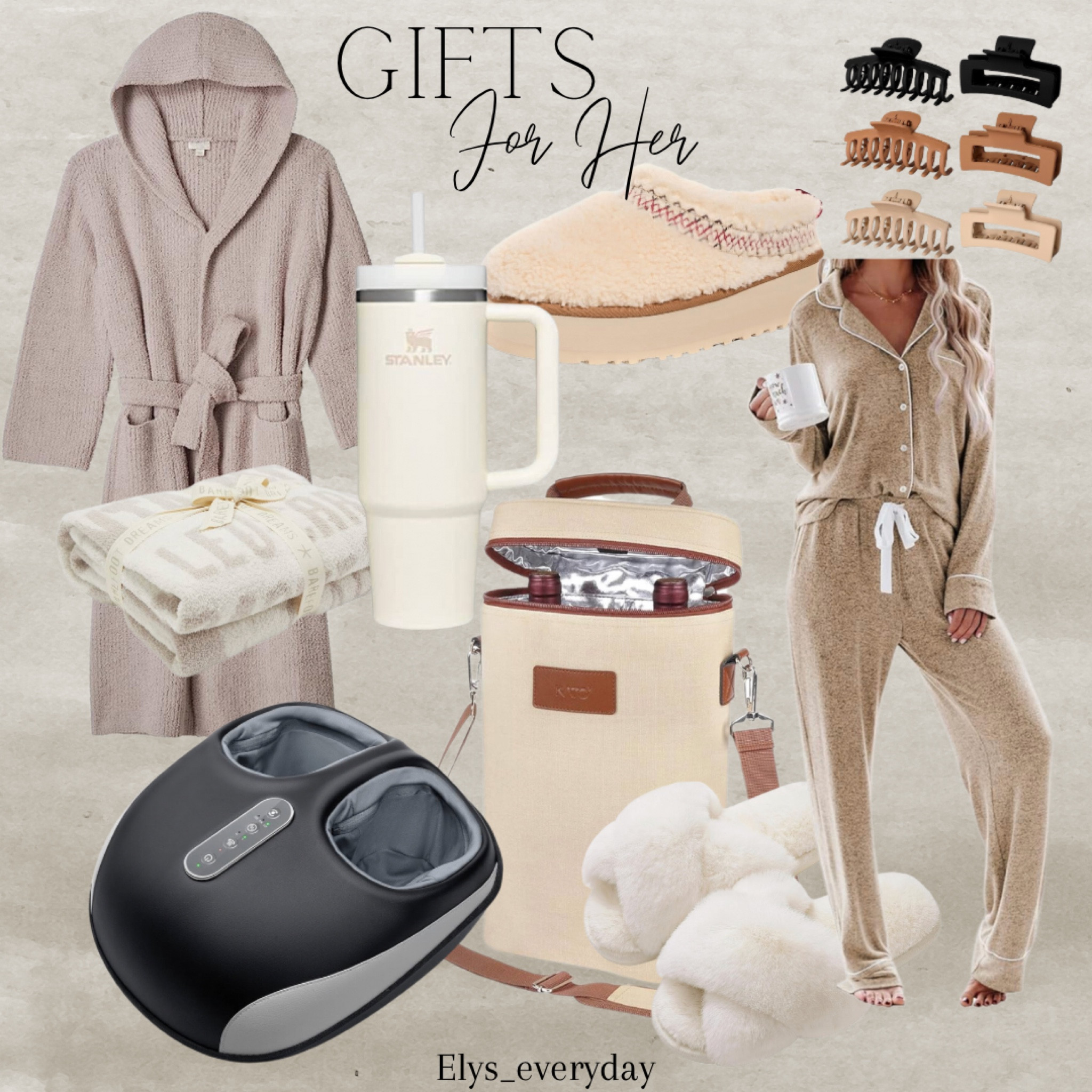 AMAZON GIFTS FOR HER 

Amazon, gifts, Christmas, gifting, Amazon finds, robe, barefoot dreams, ugg, slippers, foot massage, pajamas, pjs, cup, tumbler, Stanley, clips, hair clips, blanket, wine, wine cooler, present 

#LTKHolidaySale #LTKGiftGuide #LTKHoliday