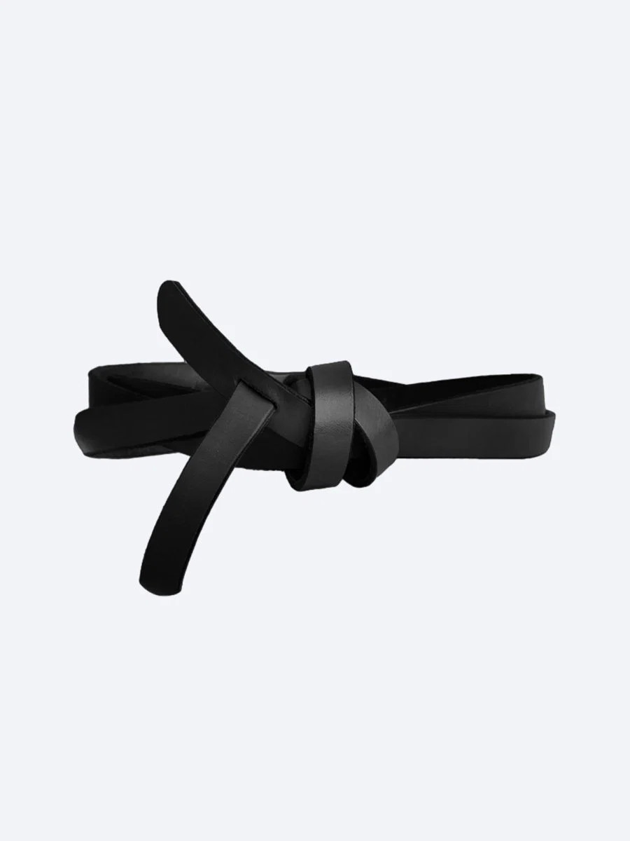 Chic Leather Bridle Wrap Belt in Brown - Brochu Walker | Brochu Walker