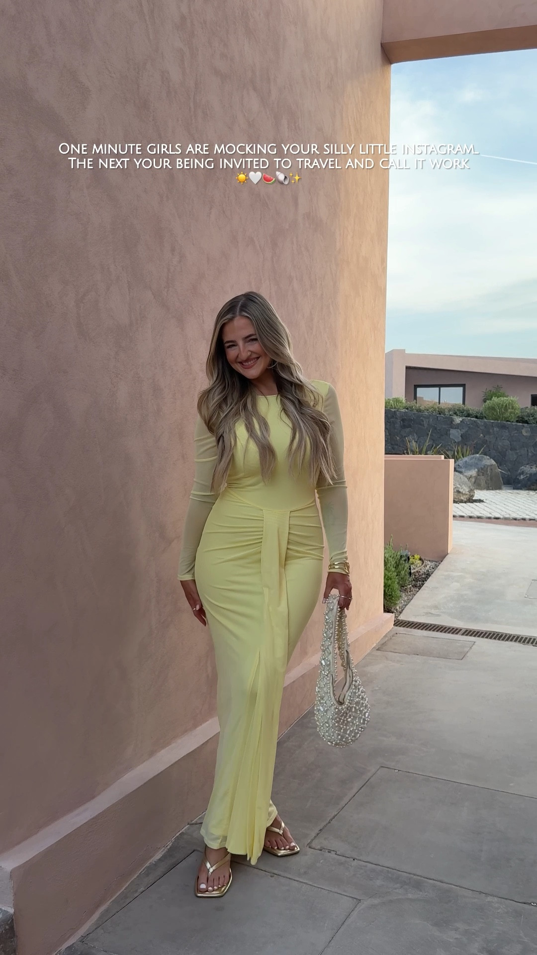 The perfect yellow dress 🤍🐚✨☀️