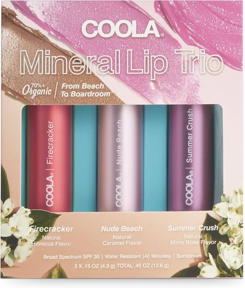 COOLA Organic Tinted Lip Balm & Mineral Sunscreen with SPF 30, Dermatologist Tested Lip Care for ... | Amazon (US)