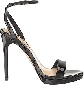 Nine West Women's Loola Heeled Sandal, Black Patent, 11 | Amazon (US)